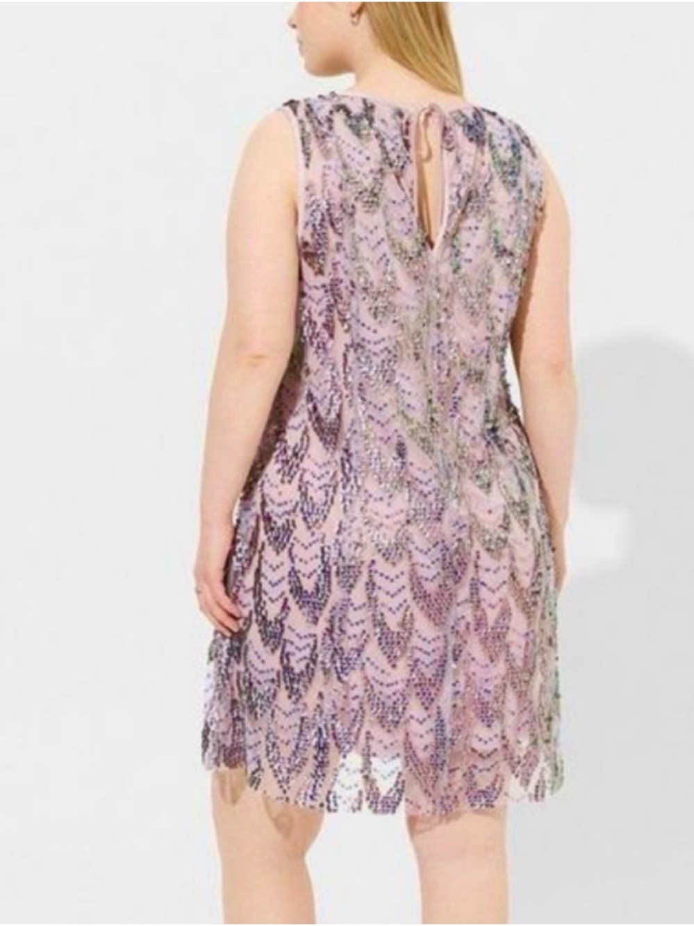 ✨ Torrid Sequin Shift Dress Mini Cocktail Sleeveless Size 2 (2X 18/20) ✨ - Picture 6 of 13